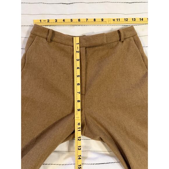 Ann Taylor | Stretch Wool-Blend Pants Trousers Office Work Wear Tan Camel - sz 2 - Picture 5 of 6